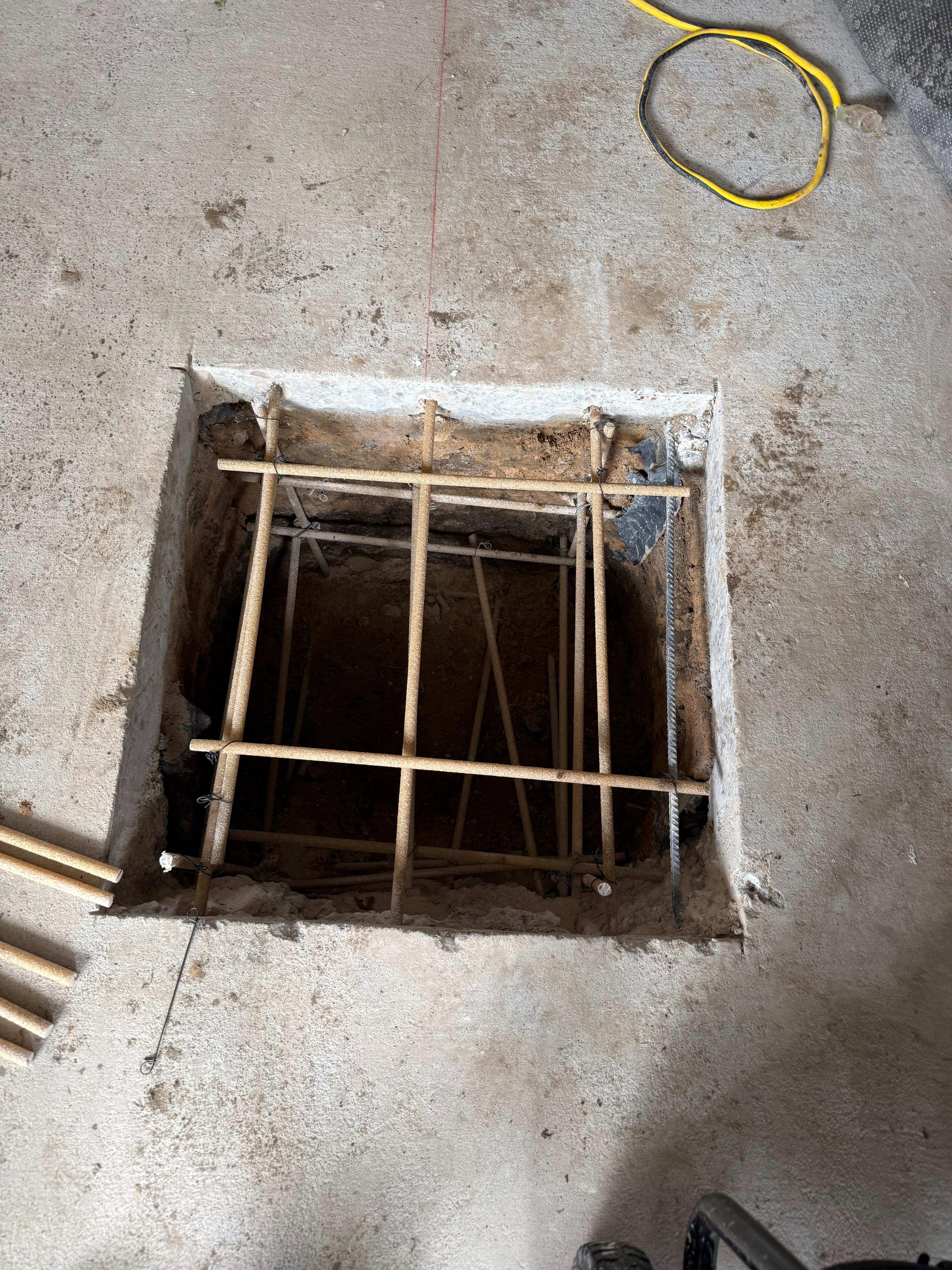 Finished concrete slab after leveling in Galveston